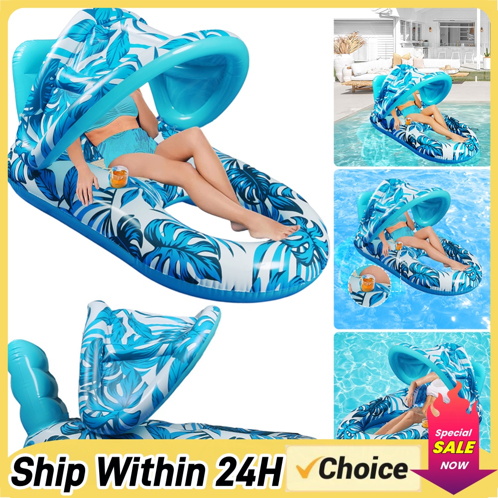 Pool Lounger Inflatable - PVC Inflatable Pool Float Floating Chair