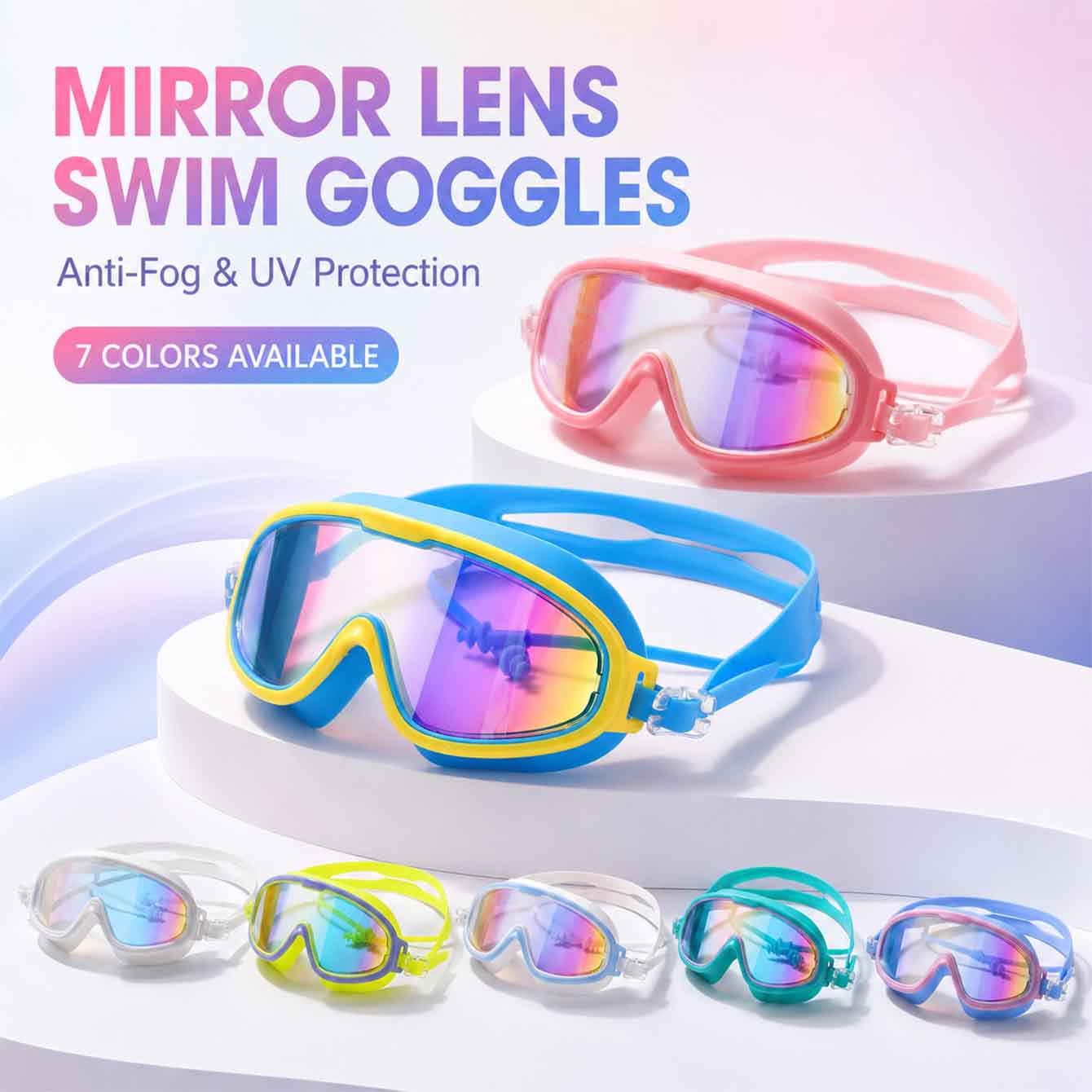 Swim Goggles Anti Fog Uv - 1PC Anti Fog Swimming Goggles UV