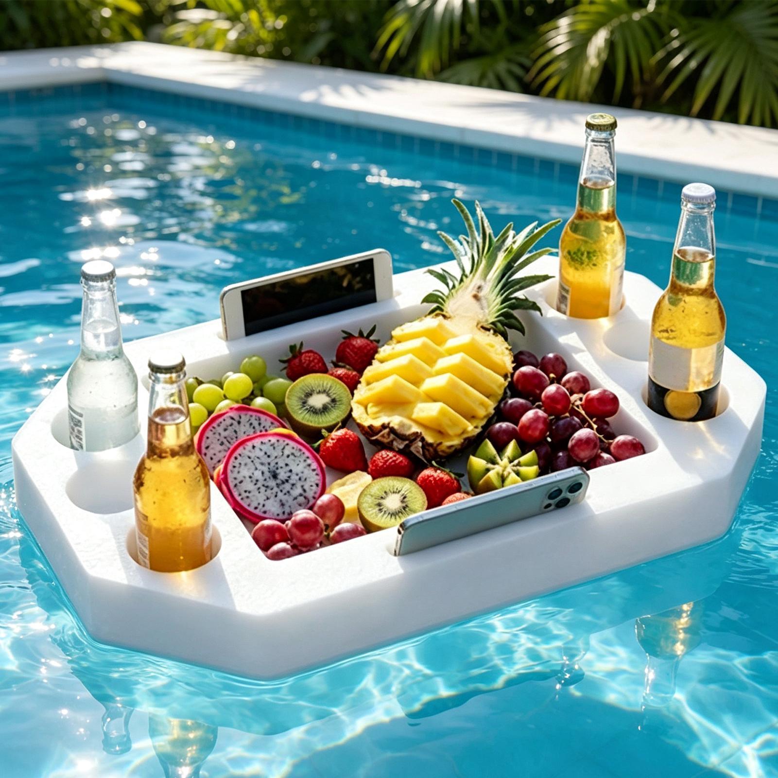 Pool Ladder Above Ground - Floating Pool Tray Large Drink Holder