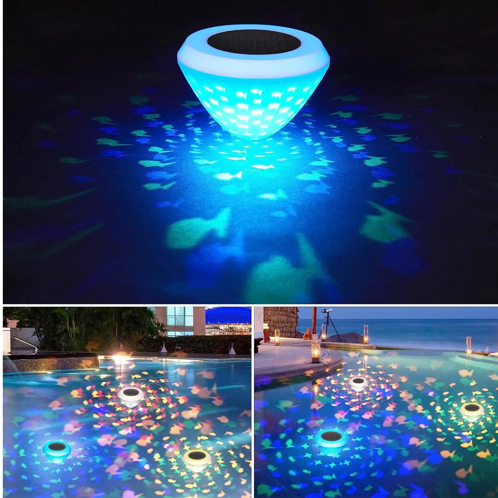 Floating Lights Waterproof Col - đánh giá và giá Pool Light Solar Rechargeable