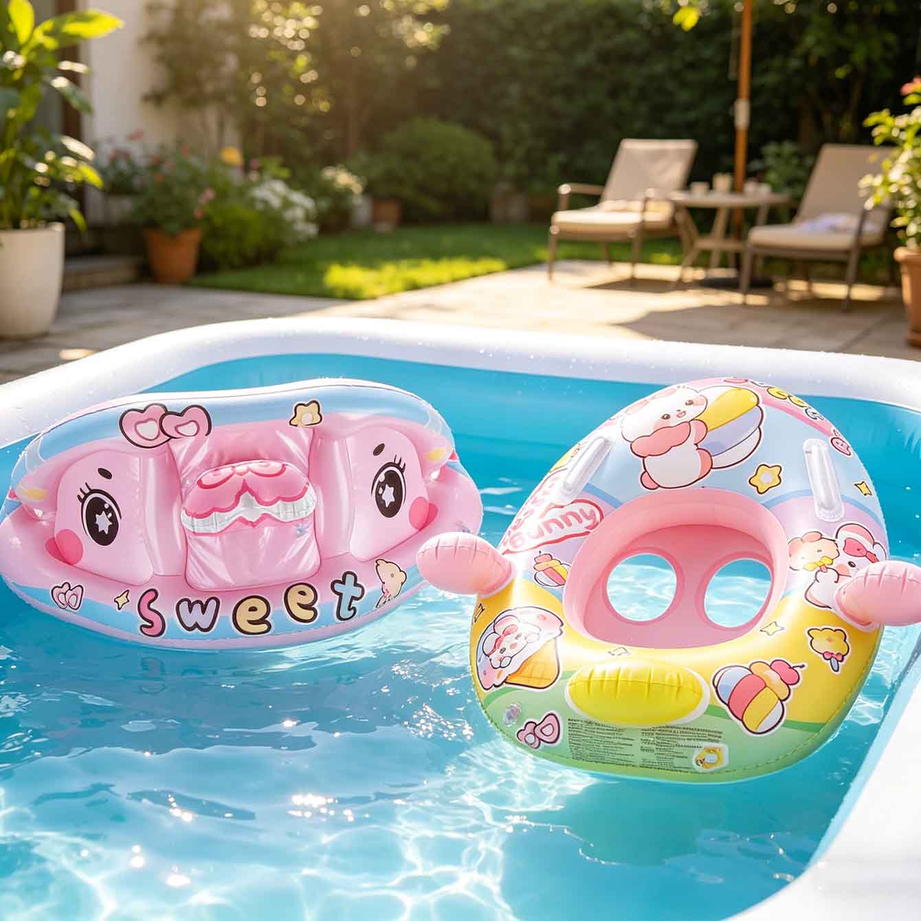 1PC Inflatable Pool Float Seat - đánh giá và giá Pool Float Ring Inflatable