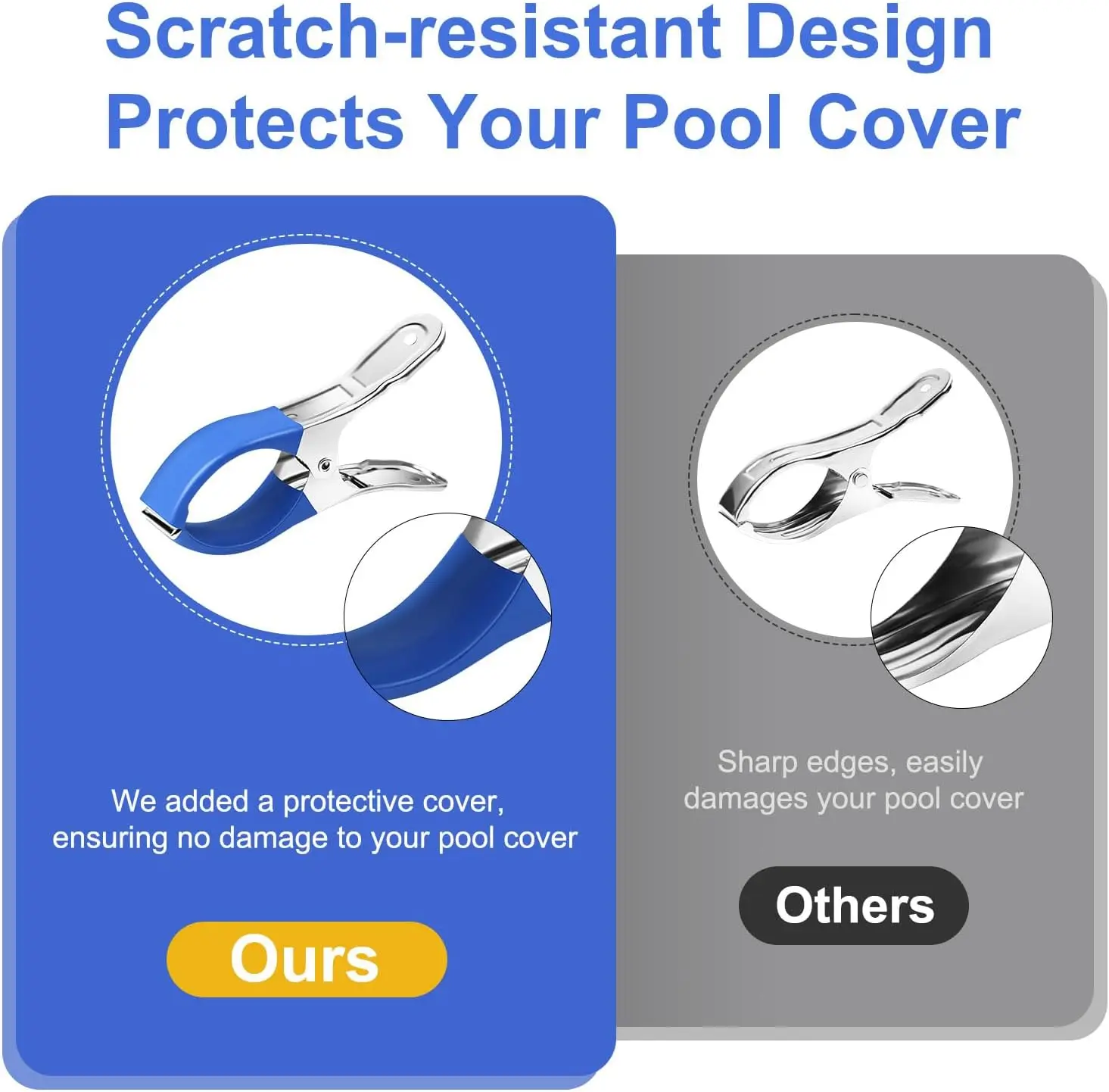 6/12Pcs Pool Cover Clips Stain - đánh giá và giá Pool Ladder Above Ground