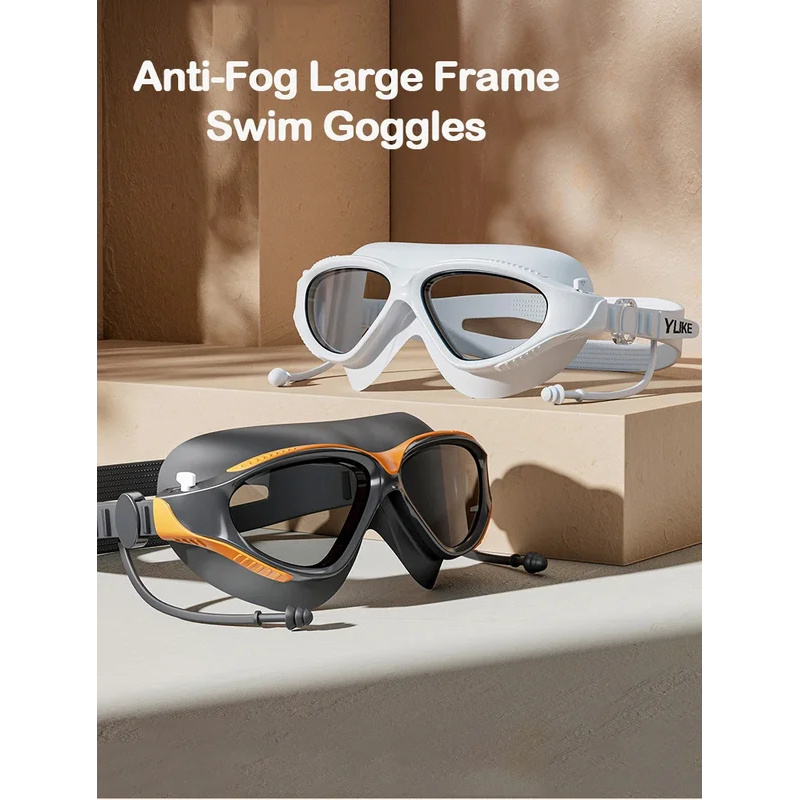 Big Frame Professional HD Anti - đánh giá và giá Swim Goggles Anti Fog Uv