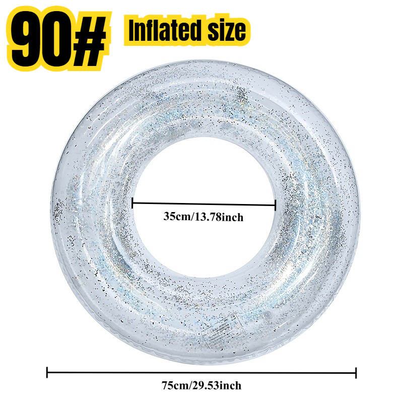 Large Size Transparent Inflata - đánh giá và giá Pool Float Ring Inflatable