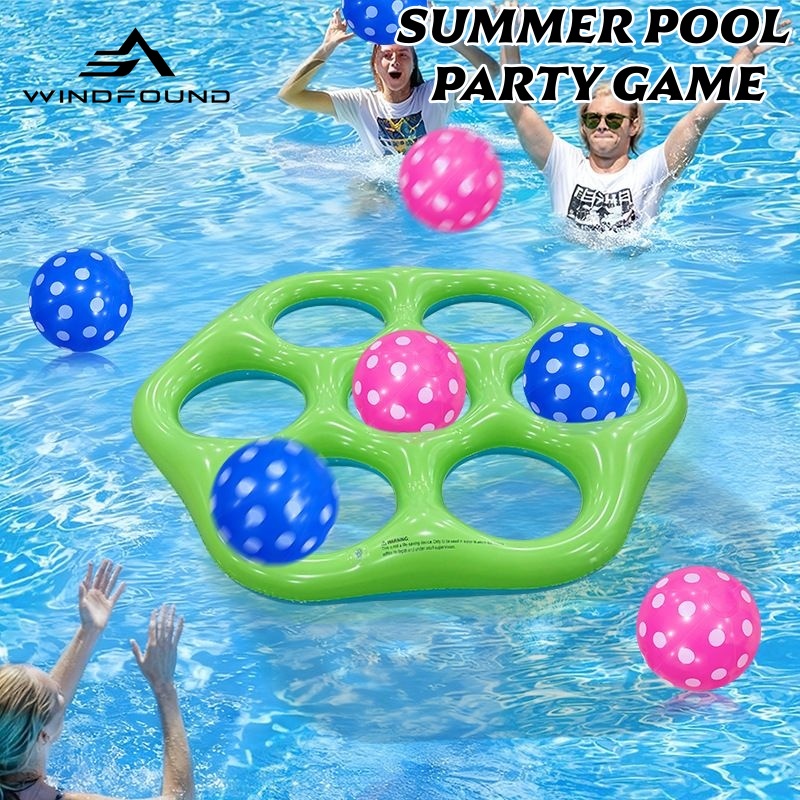 Inflatable Hexagon Ring Toss P - đánh giá và giá Pool Float Ring Inflatable