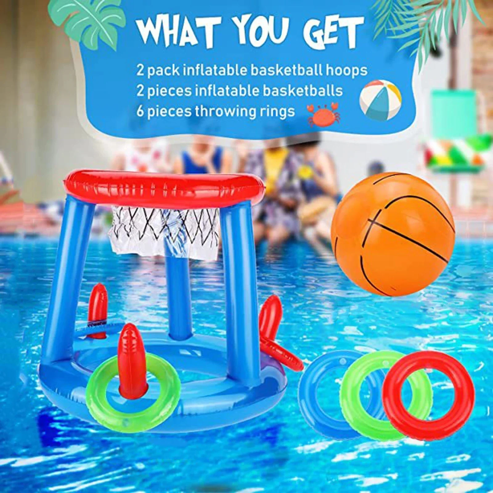 Inflatable Basketball Hoop & C - đánh giá và giá Pool Float Ring Inflatable