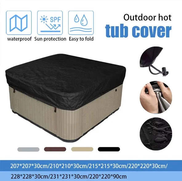 Spa Hot Tub Dust Cover Bathtub - đánh giá và giá Pool Cover Waterproof